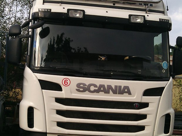 Bara inox tavan suport proiectoare Scania