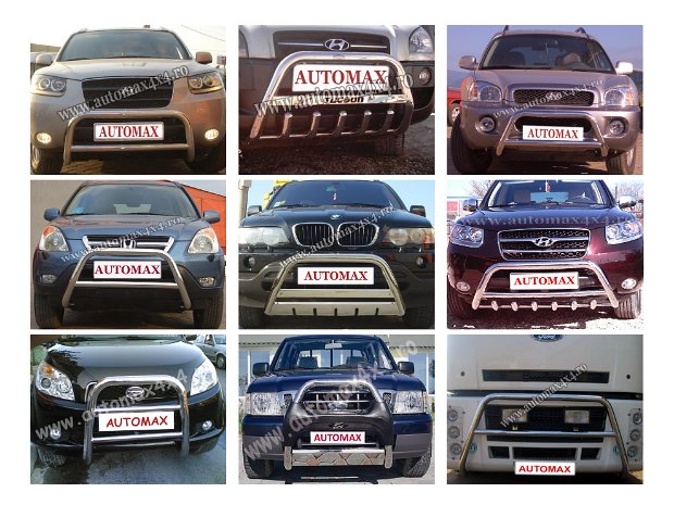 Accesorii exterior Bulbar inox fata, Bara inox fata, Bulbar SUV, Bulbar jeep, Bulbar pick-up, Bulbar autoutilitare, Bulbar TIR.