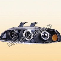 Honda Civic 4usi '92 Far negru angel eye Accesorii auto dedicate pentru Honda Civic 4 usi : paravanturi geam, paracapota, spoiler, eleron, bare portbagaj aerodinamic, far tuning, stop tuning, pachet...