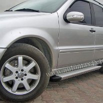 Mercedes ML '99-'05 Prag aluminiu argintiu PAA01 Pret - Cere oferta