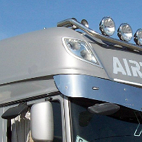 Bara inox proiectoare tavan DAF XF 105 cabina inalta (1)
