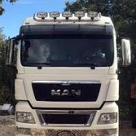 Bara inox lunga proiectoare plafon MAN TGA, TGX, XXL (1)