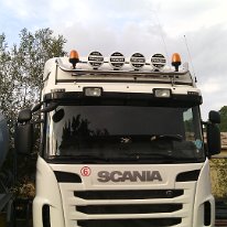 Bara inox tavan suport proiectoare Scania