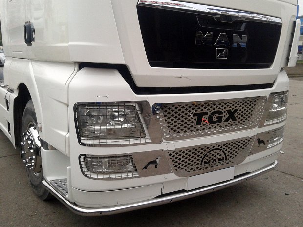 Bara inox tampon fata MAN TGA, TGL, TGM, TGS, TGX