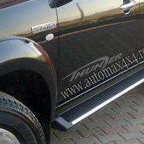 Ford Ranger Prag aluminiu negru PAN02
