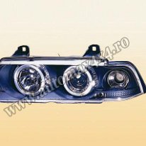BMW E36 Far negru angel eye