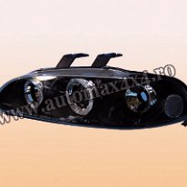 Honda Civic 2usi '92-'95 Far negru angel eye Accesorii auto dedicate pentru Honda Civic 2 usi : paravanturi geam, paracapota, spoiler, eleron, bare portbagaj aerodinamic, far tuning, stop tuning, pachet...